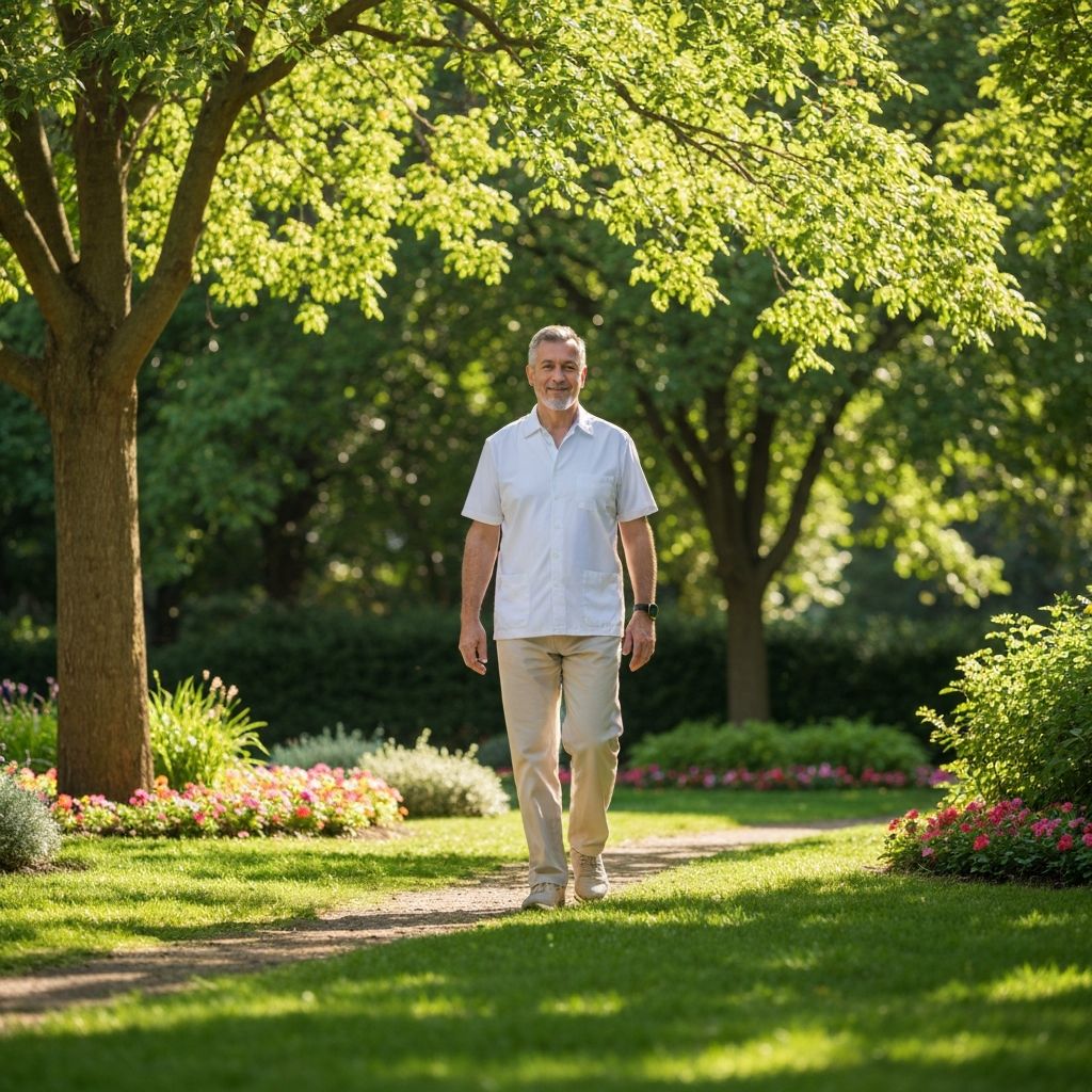 Person walking in nature